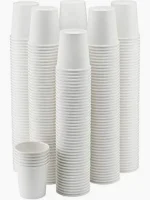 Disposable Packet White Plastic Cup - Image 2